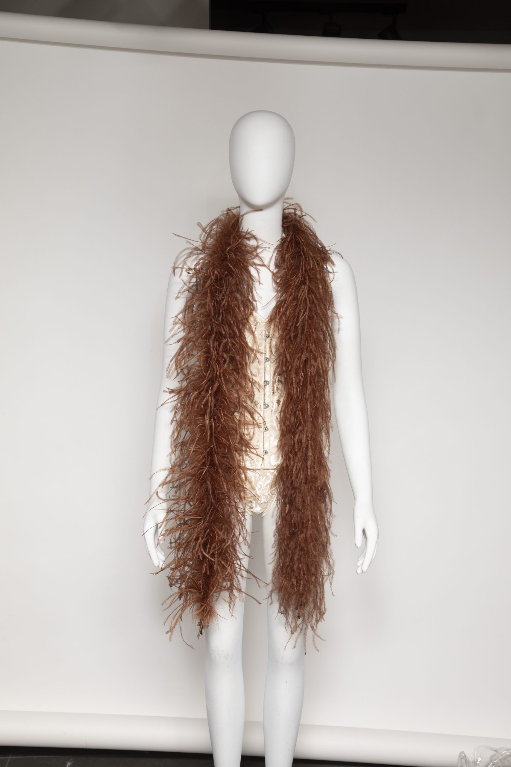 צעיף יען 4 פליי חום בהיר