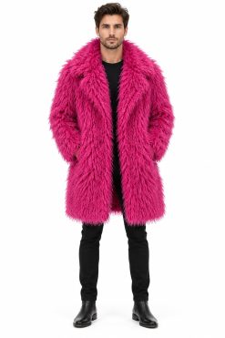 The coat NH+ pink curl מעיל בלי כובע גברים